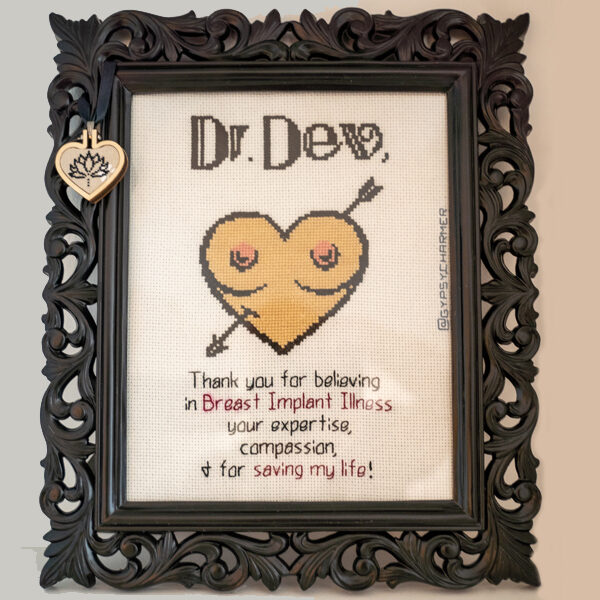 Enso Needlepoint 600px Enso Needlepoint thanking Dr. Dev.